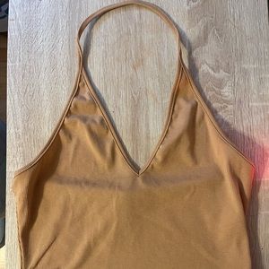 Tan crop top